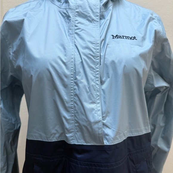Marmot Womens Breathable Waterproof 1/4 Zip Jacket Blue Size Medium - Picture 5 of 7